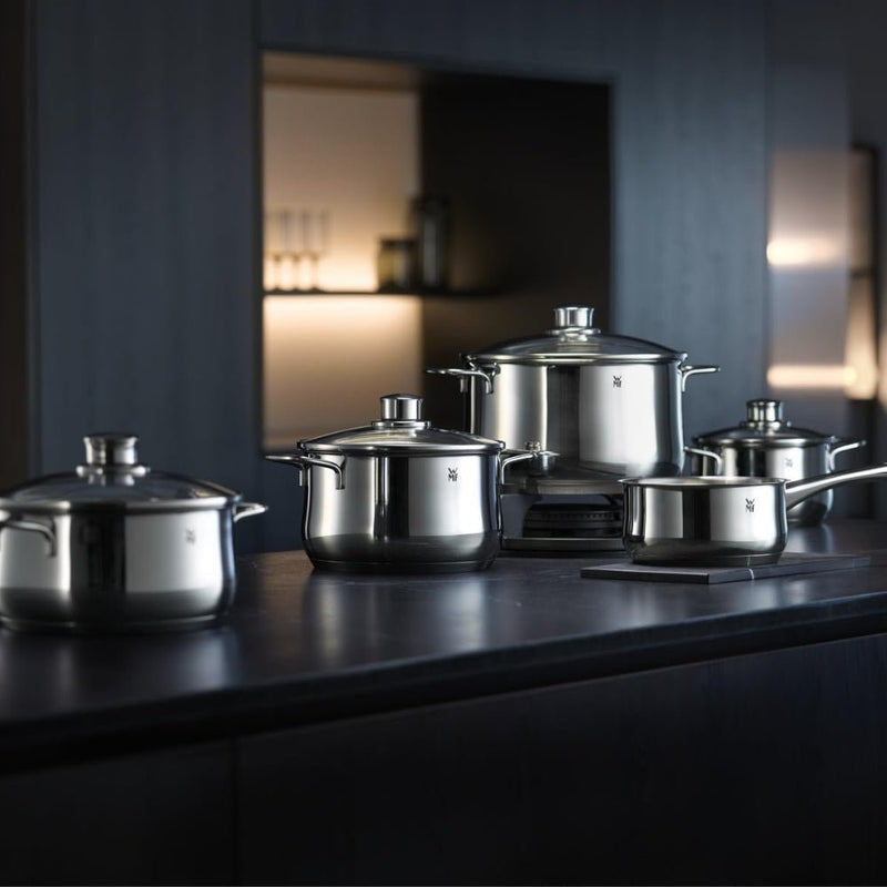 WMF Diadem Plus 9 Piece Stainless Steel Cookware Set - Lighting.co.za