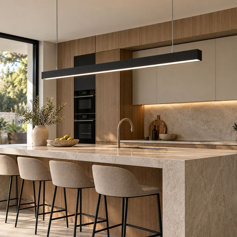 X System LED Linear Black Profile CCT Pendant Light 4 Sizes - Pendant Light - Lighting.co.za