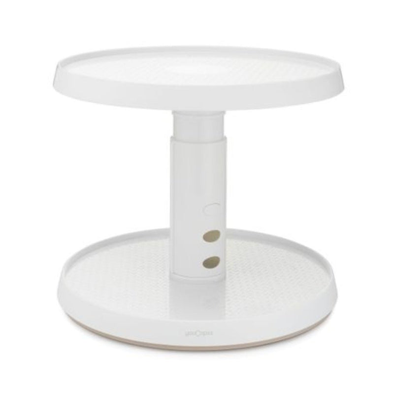 YouCopia Crazy Susan 2-Tier Turntable - White - Lighting.co.za