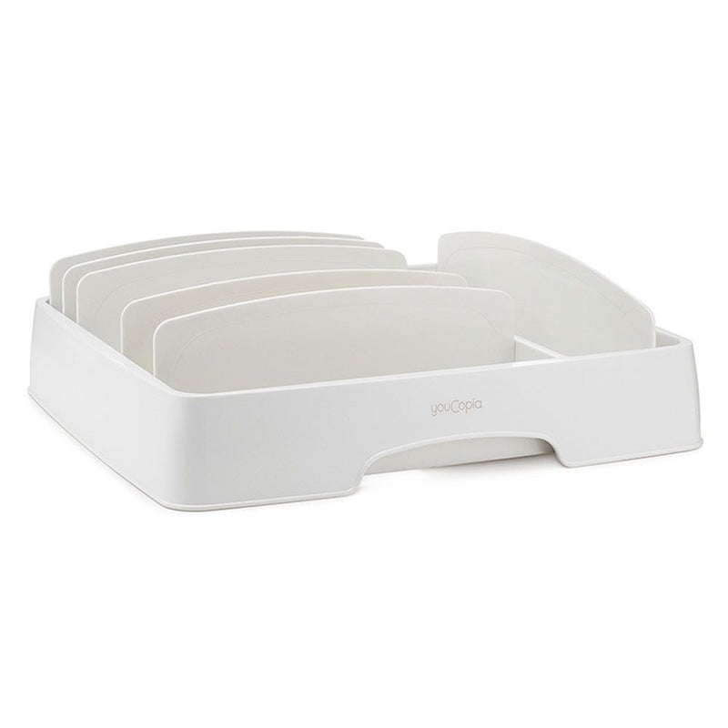 Youcopia StoraLid 23cm Medium Lid Organiser - White - Lighting.co.za