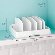 YouCopia StoraLid Adjustable Large Container Lid Organiser - White - Lighting.co.za