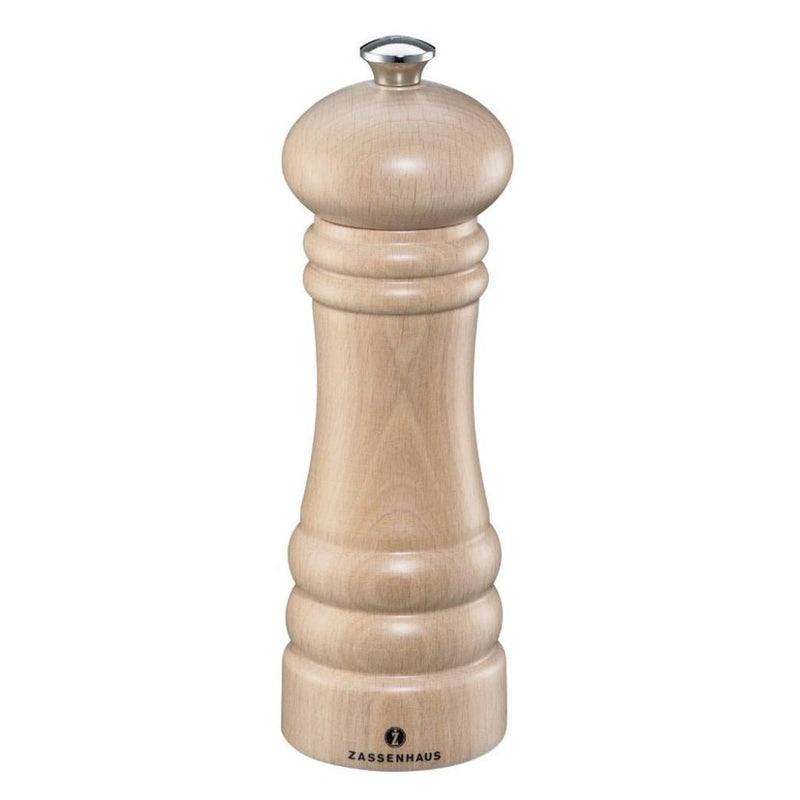 Zassenhaus Berlin Pepper Mill 18cm - Beechwood Natural - Lighting.co.za
