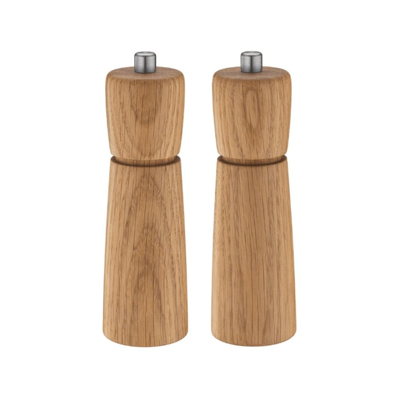 Zassenhaus Kiel 18cm Salt & Pepper Set - Oak - Lighting.co.za