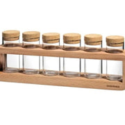 Zassenhaus Spice Rack with 6 Glass Jars + Cork Lids - Lighting.co.za
