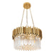 Supreme Gold and Clear K9 Crystal Chandelier - Lighting.co.za