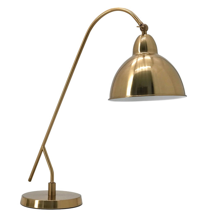 Hovland Tall Brass Look Study Desk Lamp - Lighting.co.za