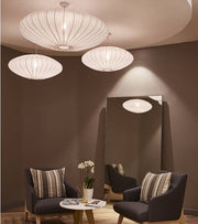 Bubble Eclipse White Fabric Pendant Light In 3 Sizes - Lighting.co.za