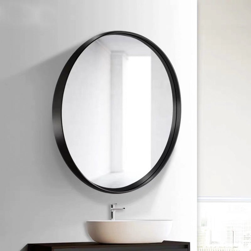 Ariana Round Black Deep Set Wall Mirror 3 Sizes - Lighting.co.za