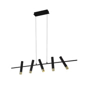 1925 Black and Gold Linear LED Pendant Light - Lighting.co.za