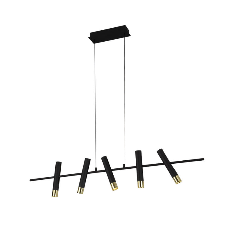 1925 Black and Gold Linear LED Pendant Light - Lighting.co.za