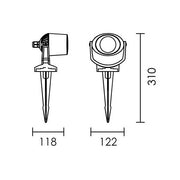 Fumagalli Minitommy CTC LED Black Outdoor Spike Light - Lighting.co.za