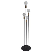 Atom Black | Gold 4 Light Multi Level Floor Lamp - Lighting.co.za