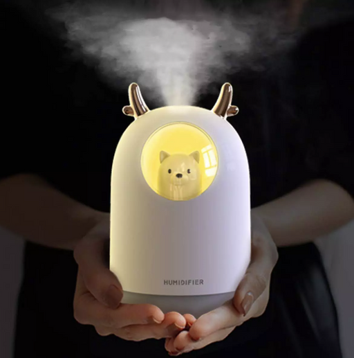 Mini White Or Pink Kids Baby Bear Humidifier And Night Light - Lighting.co.za