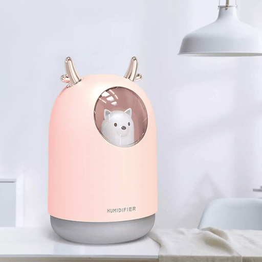 Mini White Or Pink Kids Baby Bear Humidifier And Night Light - Baby and Kids - Lighting.co.za