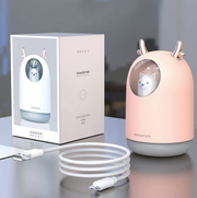 Mini White Or Pink Kids Baby Bear Humidifier And Night Light - Lighting.co.za