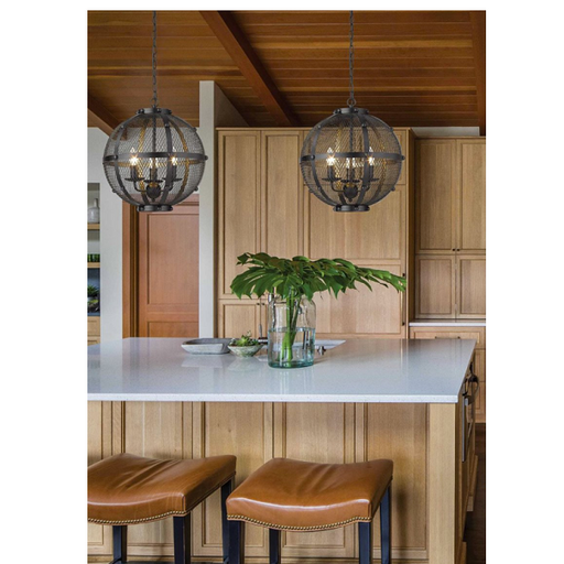 Saville Orb Black Mesh Pendant Light - Lighting.co.za