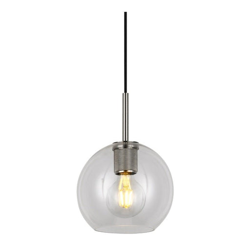 Flow Black | Gold | Chrome Clear Glass Ball Pendant Light - Hanging Lights - Lighting.co.za