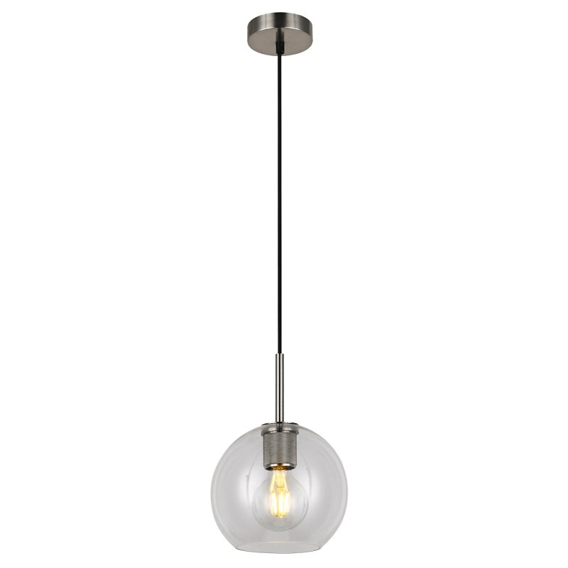 Flow Black | Gold | Chrome Clear Glass Ball Pendant Light - Lighting.co.za