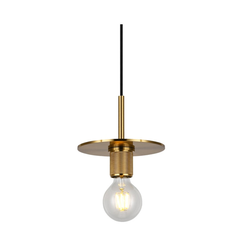 Luna Style Disk Black | Gold | Chrome Pendant Light - Lighting.co.za