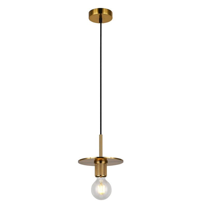 Luna Style Disk Black | Gold | Chrome Pendant Light - Lighting.co.za