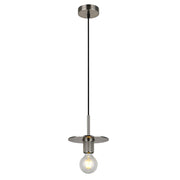 Luna Style Disk Black | Gold | Chrome Pendant Light - Lighting.co.za