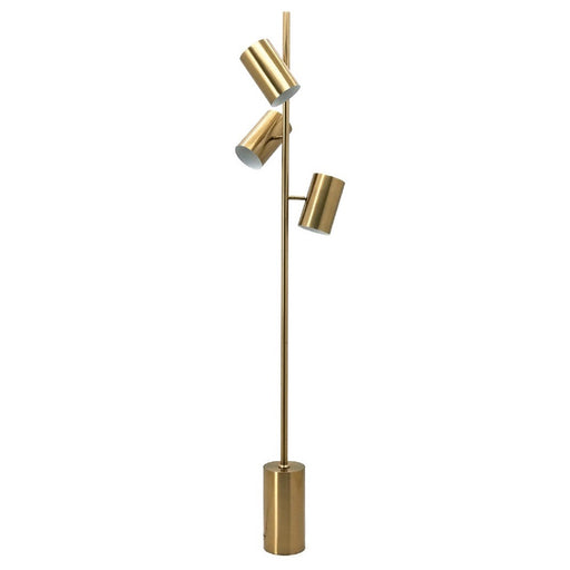 Kennedy Brass Look Adjustable 3 Light Floor Lamp - Lighting.co.za
