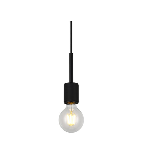 Luna Style Plain Black | Gold | Chrome Pendant Light - Lighting.co.za