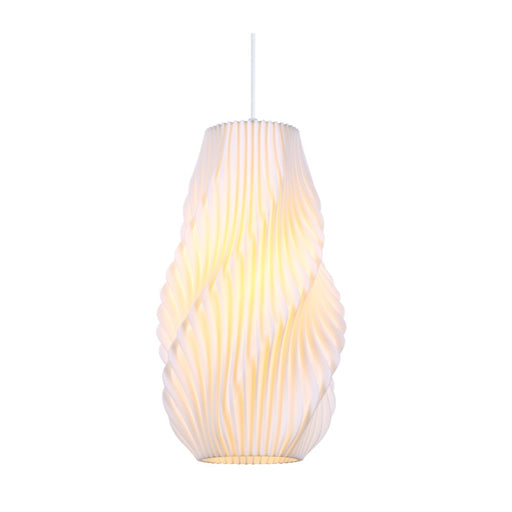 Swirl White Shade Pendant Light - Lighting.co.za