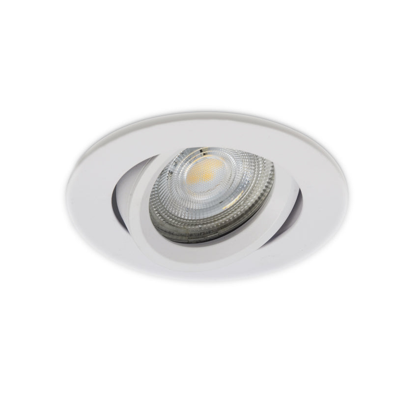 Eclipse Tilt Round GU10 Recessed 85mm Downlight - Lighting.co.za