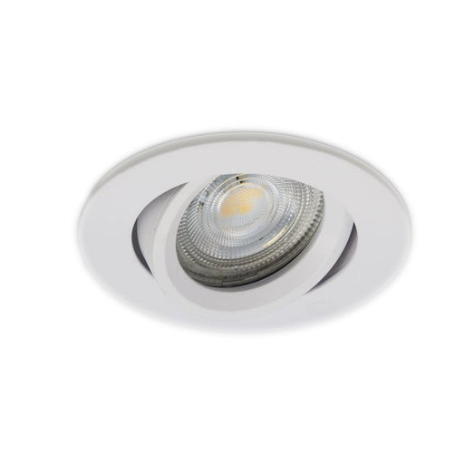 Eclipse Tilt Round GU10 Recessed 85mm Downlight - Fixed Lights - Lighting.co.za