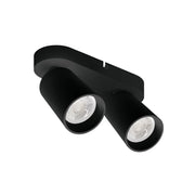Flip Black | White Adjustable GU10 2L Spotlight - Lighting.co.za