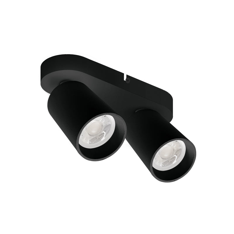 Flip Black | White Adjustable GU10 2L Spotlight - Lighting.co.za