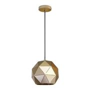 Terva Gold Copper White Black Lasercut Metal Ball Pendant Light 3 Sizes - Lighting.co.za