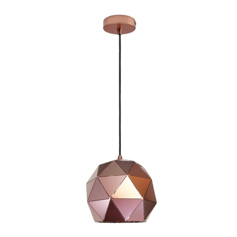 Terva Gold Copper White Black Lasercut Metal Ball Pendant Light 3 Sizes - Lighting.co.za