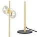 Blanche Gold and Amber Glass 3 Light Table Lamp - Lighting.co.za