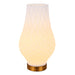 Paris Brass Look and White Shade Table Lamp - Lighting.co.za