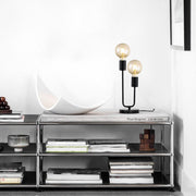 Tower Black | Gold | Chrome Table Lamp - Lighting.co.za