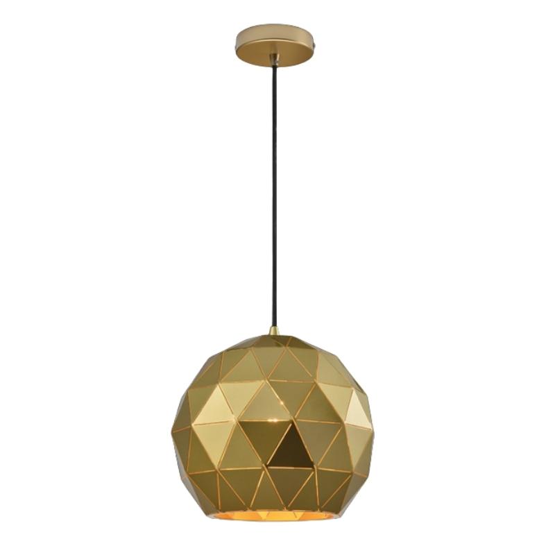 Terva Gold Copper White Black Lasercut Metal Ball Pendant Light 3 Sizes - Lighting.co.za