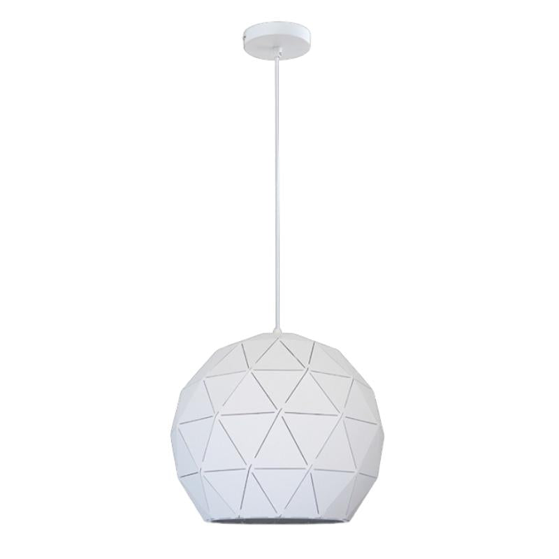 Terva Gold Copper White Black Lasercut Metal Ball Pendant Light 3 Sizes - Lighting.co.za
