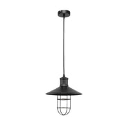 Industrial Cage Hat Chrome | Black | White Pendant Light - Lighting.co.za