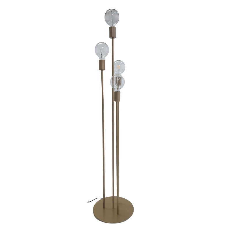 Atom Black | Gold 4 Light Multi Level Floor Lamp - Lighting.co.za