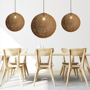 Habitat Natural Brown Twine Ball Pendant Light 3 Sizes - Lighting.co.za