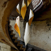 Blade Leaf Leather Pendant Light 3 Sizes - Lighting.co.za