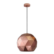Terva Gold Copper White Black Lasercut Metal Ball Pendant Light 3 Sizes - Lighting.co.za