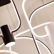 Sky Ring Black Or White LED Pendant Light 2 Sizes - Lighting.co.za