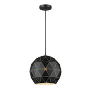 Terva Gold Copper White Black Lasercut Metal Ball Pendant Light 3 Sizes - Lighting.co.za