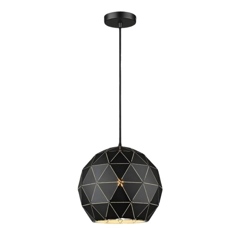 Terva Gold Copper White Black Lasercut Metal Ball Pendant Light 3 Sizes - Lighting.co.za