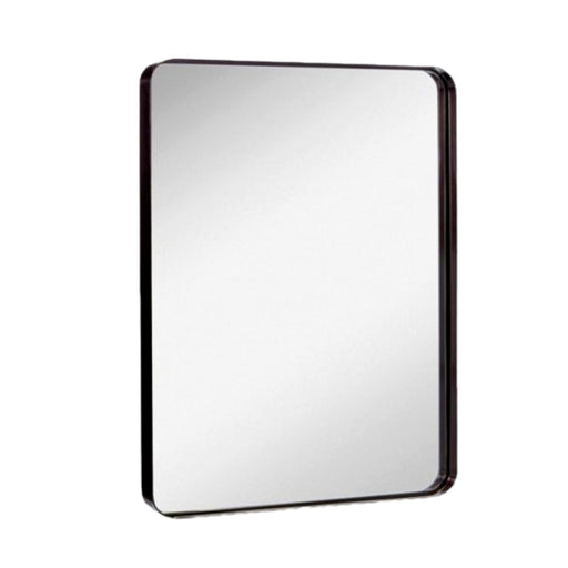 Anlia Short or Tall Black Rectangular Wall Mirror - Lighting.co.za