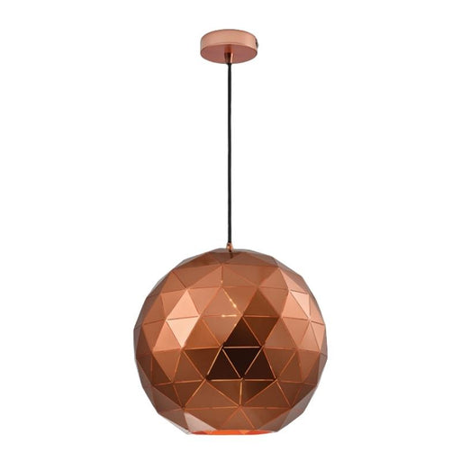 Terva Gold Copper White Black Lasercut Metal Ball Pendant Light 3 Sizes - Lighting.co.za