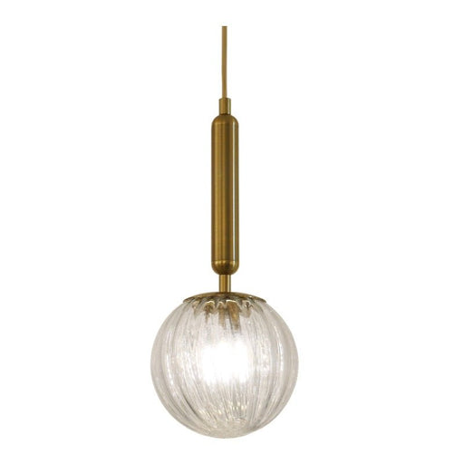 Milano Black or Antique Brass with Clear | Smoke Glass Pendant Light - Hanging Lights - Lighting.co.za